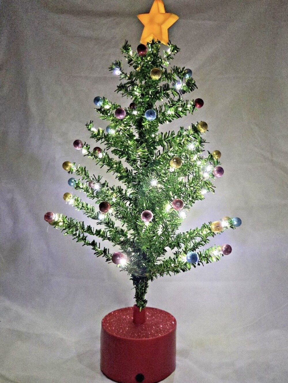 Target 2020 Rotating Musical LED Tinsel Christmas Tree 21" Lighted Tabletop